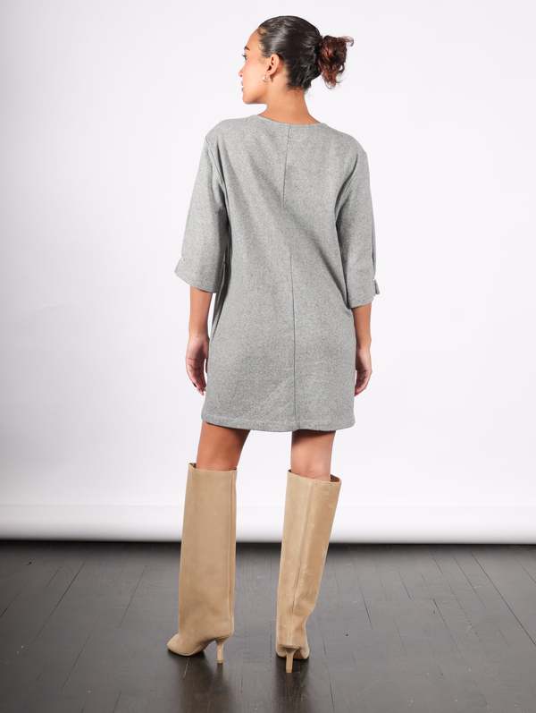 ワンピース MM6 MAISON MARGIELA Wool blend short dress Distressed Mini Dress (S62DA0030-M13070-BLACK)