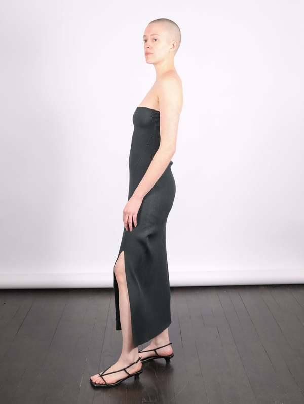 CFCL Portrait Strapless Dress - Shadow Gray | Garmentory