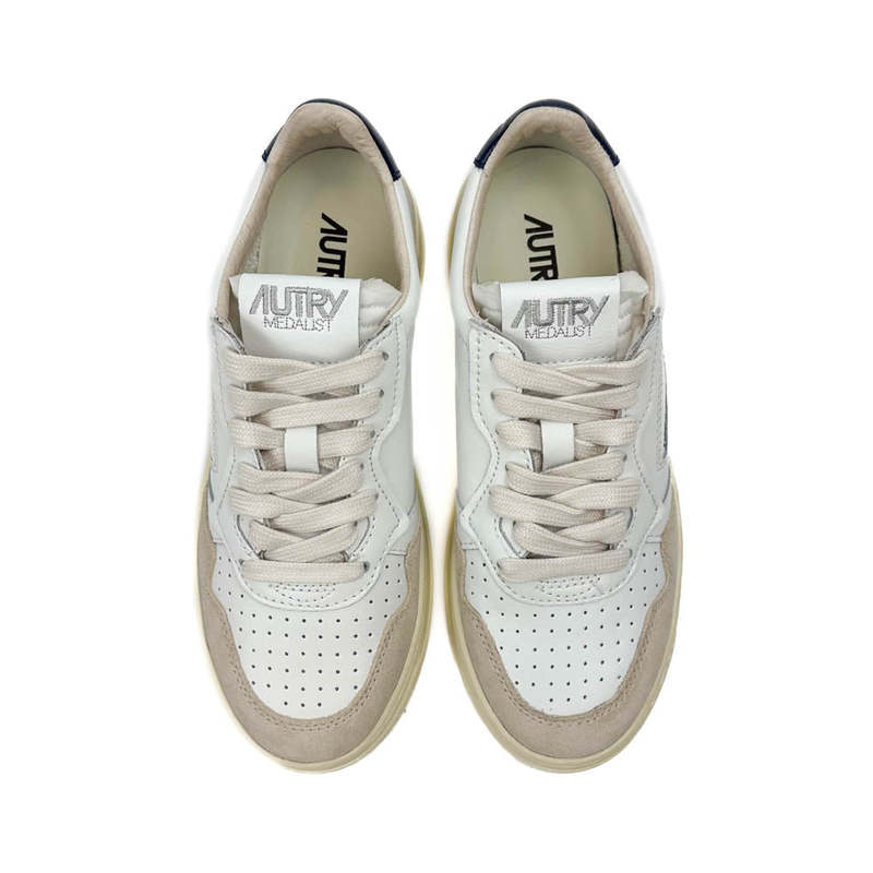 AUTRY｜SNEAKERS (AULW LS28) Autry Medalist Low AULW LS28 sneakers - Leather/Suede White