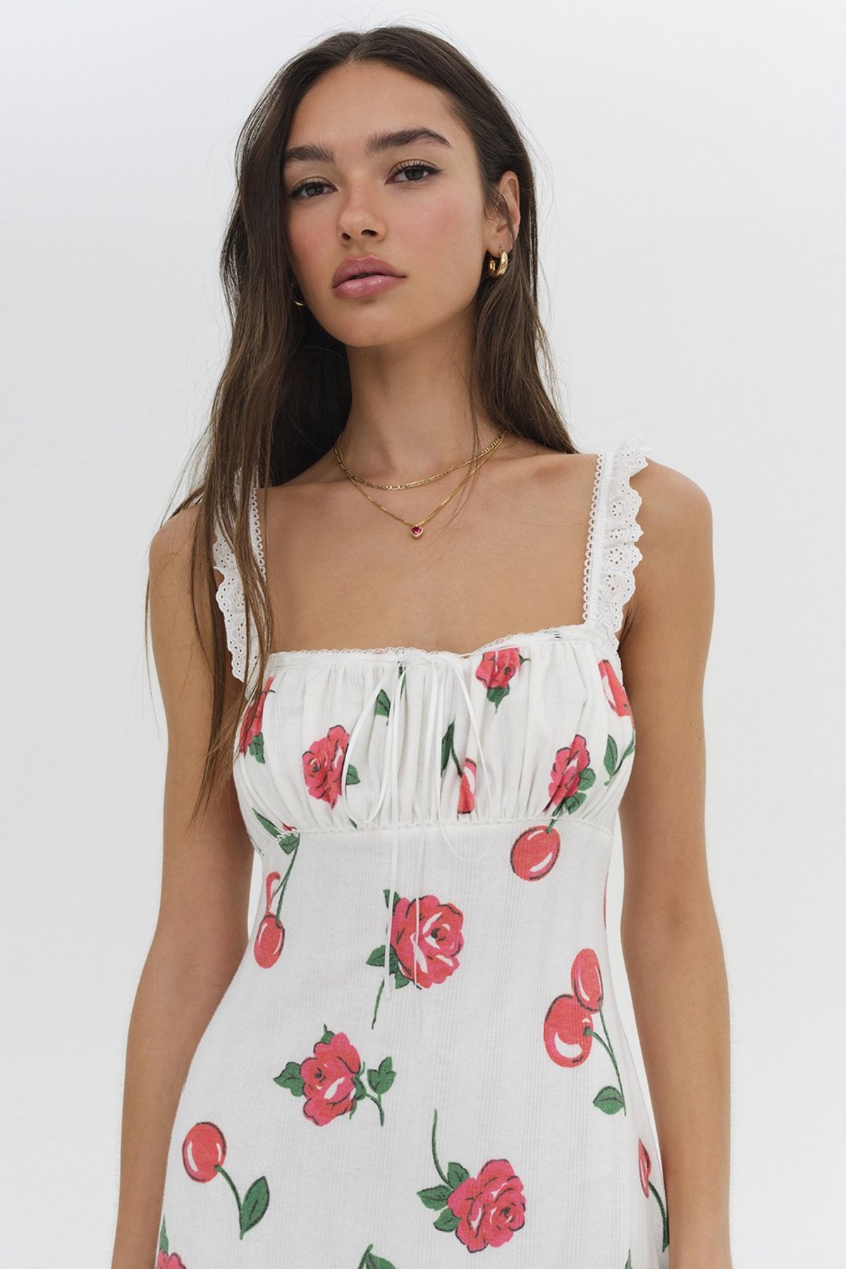 For Love & Lemons Wilma Mini Dress - Red | Garmentory For Love & Lemons Wilma Mini Dress - Red | Garmentory