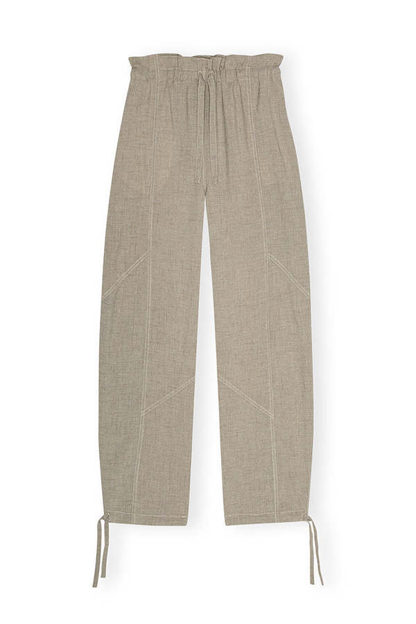 【送料&関税込】Ganni Shiitake Viscose Blend Pants Ganni Shiitake Viscose Blend Pants In Brown | ModeSens