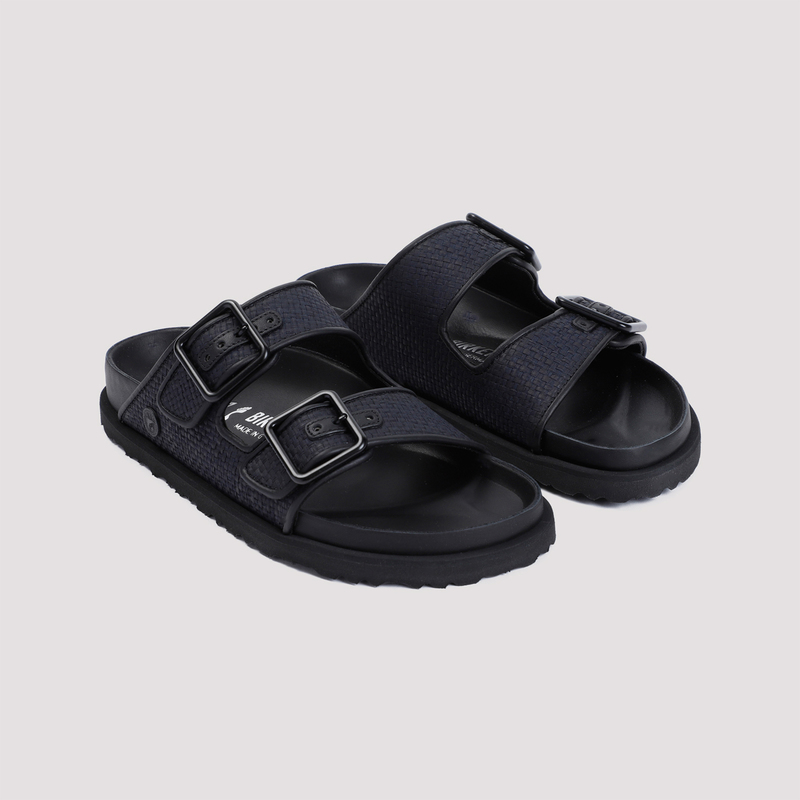 サンダル BIRKENSTOCK Birkenstock 1744 Arizona Leather Sandals Birkenstock 1744 Arizona Sandals - DARK NAVY | Garmentory