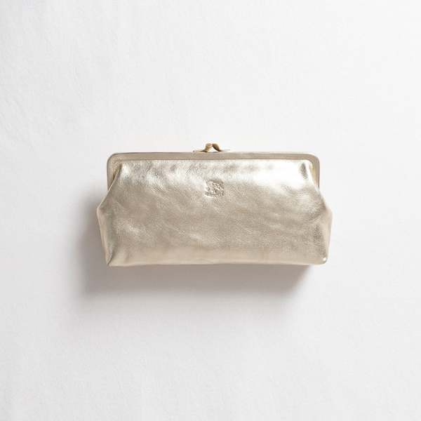 Il Bisonte Manuela Classic Clutch - Platinum