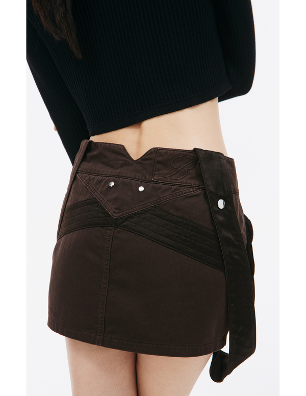 Blumarine Cargo mini skirt - Brown | Garmentory