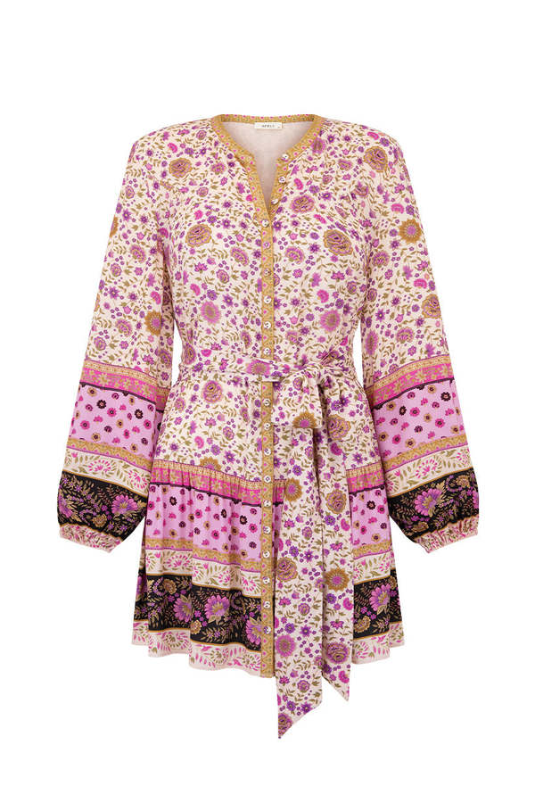 SPELL & THE GYPSY COLLECTIVE Lady Untamed Tunic Dress - Lavender