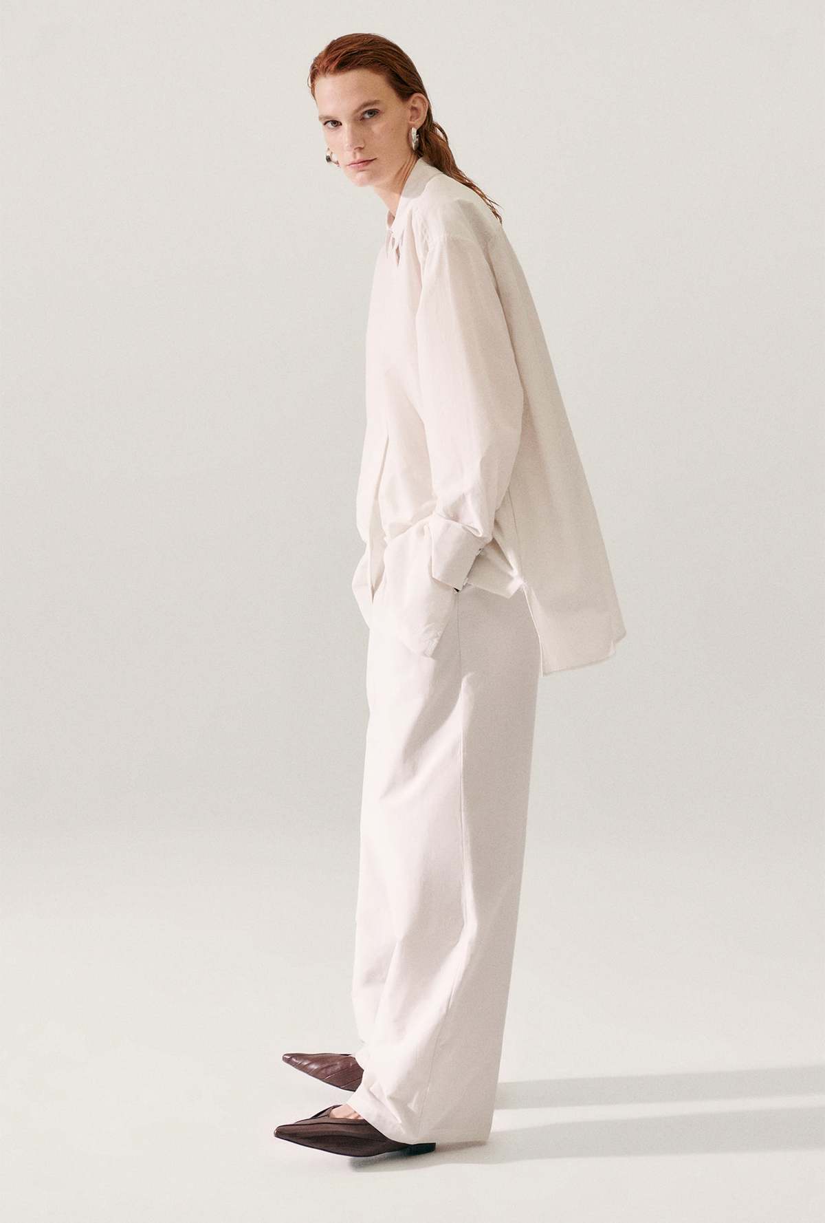 Silk Laundry Cotton Silk Paper Bag Pants - Dust - Image 4 of 7