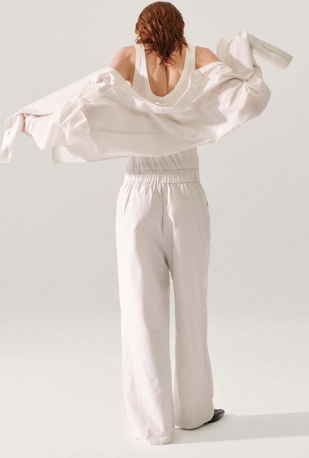 Silk Laundry Cotton Silk Paper Bag Pants - Dust - Image 5 of 7