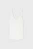 Silk Laundry Jersey Scoop Tank - White - Thumbnail 2