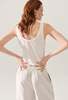 Silk Laundry Jersey Scoop Tank - White - Thumbnail 3