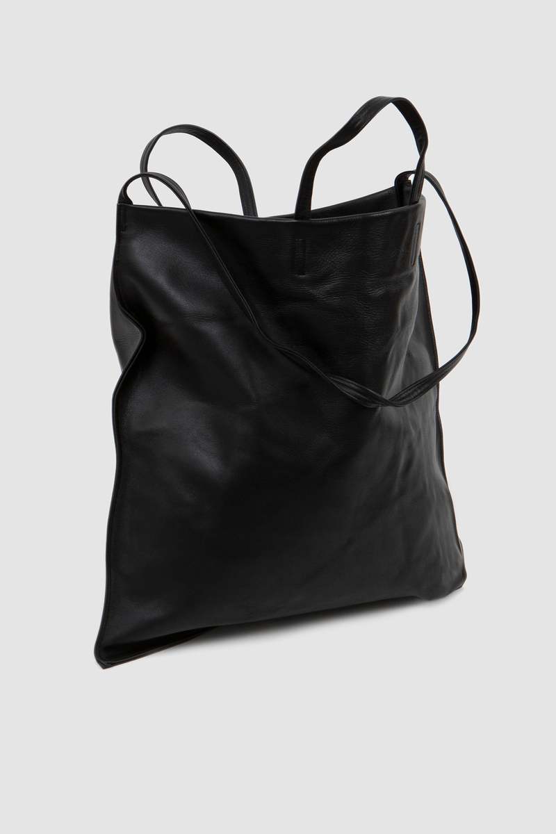バッグ AMIACALVA 2WAY FLAT TOTE BLACK AMIACALVA / LEATHER 2WAY FLAT TOTE | NEST authentic dry goods