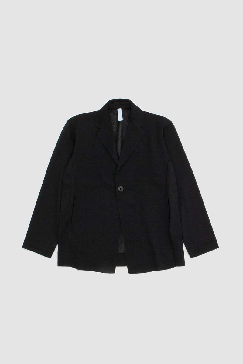 CFCL MILAN RIB TAILORED JACKET BLACK