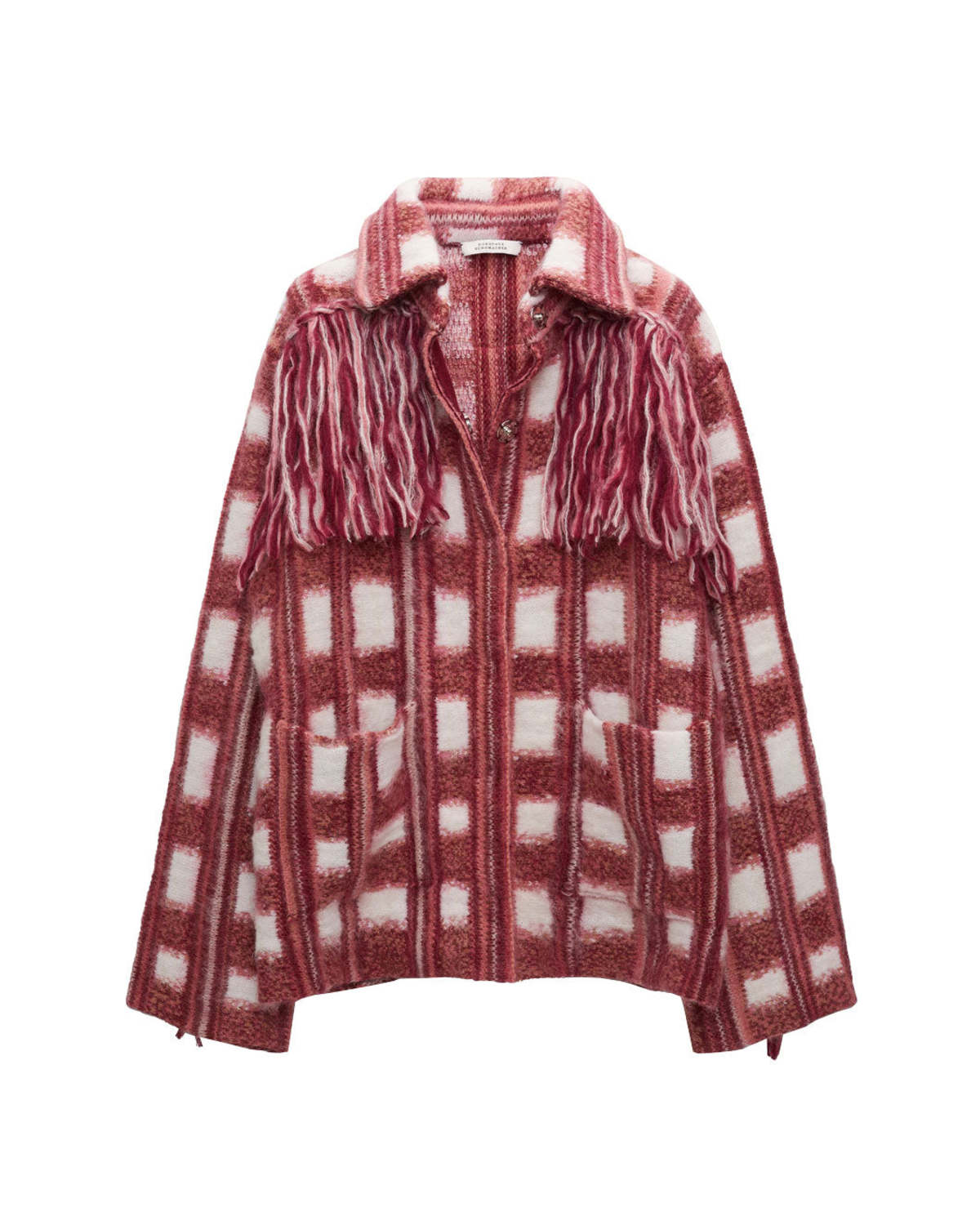 Dorothee Schumacher Dizzy Check Cardigan - Multi | Garmentory