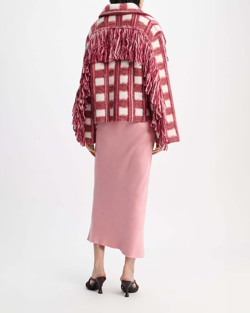 Dorothee Schumacher Dizzy Check Cardigan - Multi | Garmentory