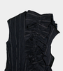UJOH Pinstripe Frill Pullover - Navy - Thumbnail 3