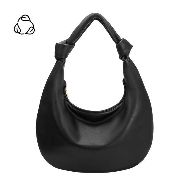 Melie Bianco Stella XL Recycled Vegan Shoulder Bag - Black