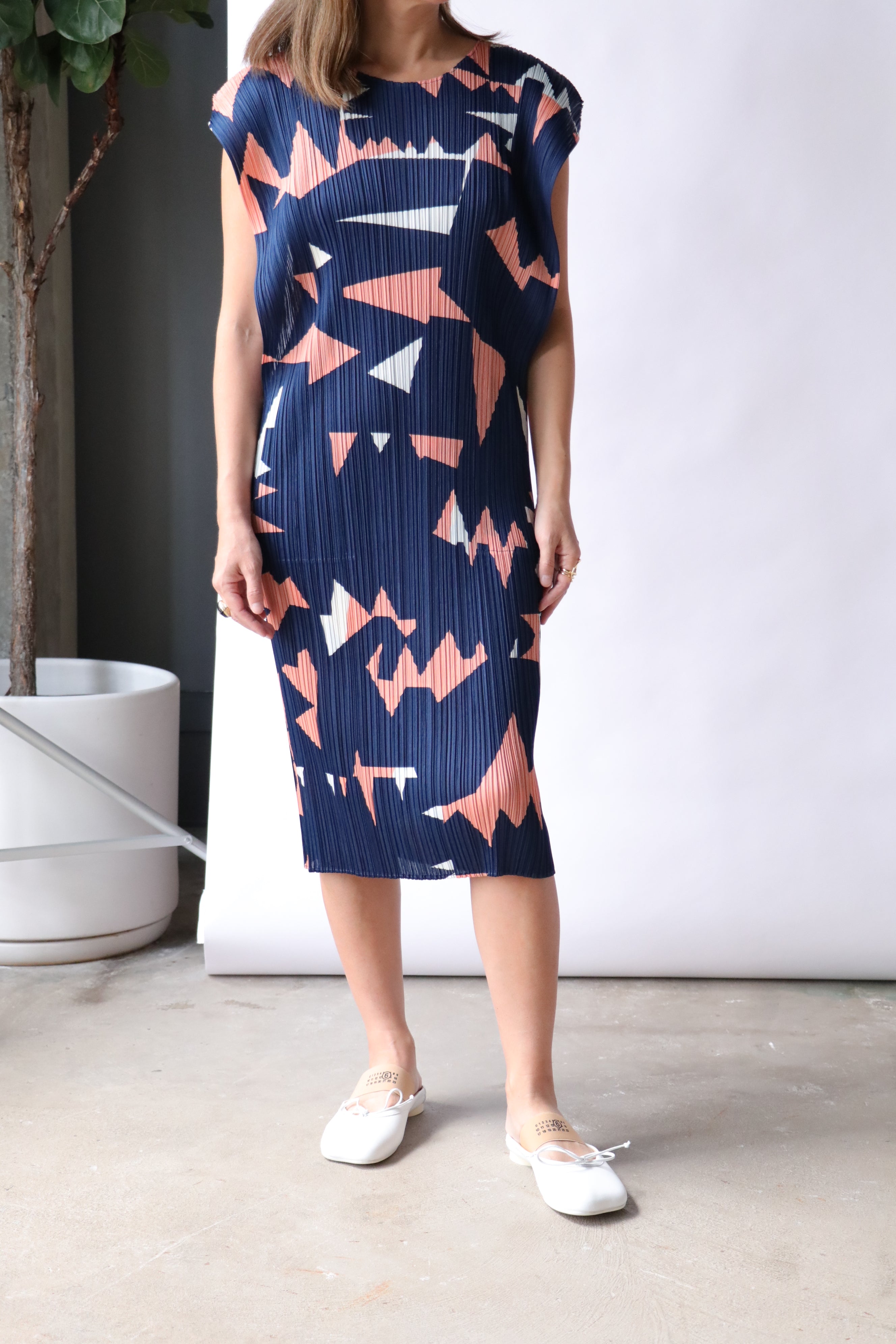 Pleats Please Issey Miyake Lucid Dress - Pink Salt | Garmentory