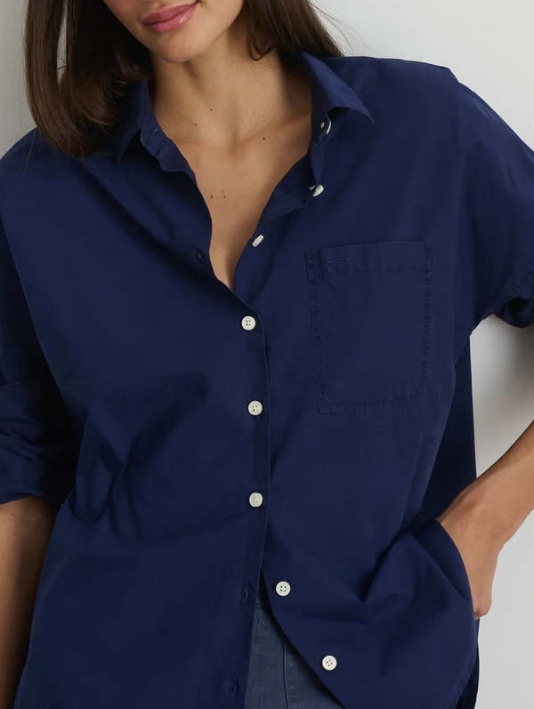 Tシャツ・カットソー ALEX MILL SS25 T-shirts (C00 MK113 3592 GLASS BLUE) Alex Mill - Lightweight Mercer Tee in Blue – City Workshop