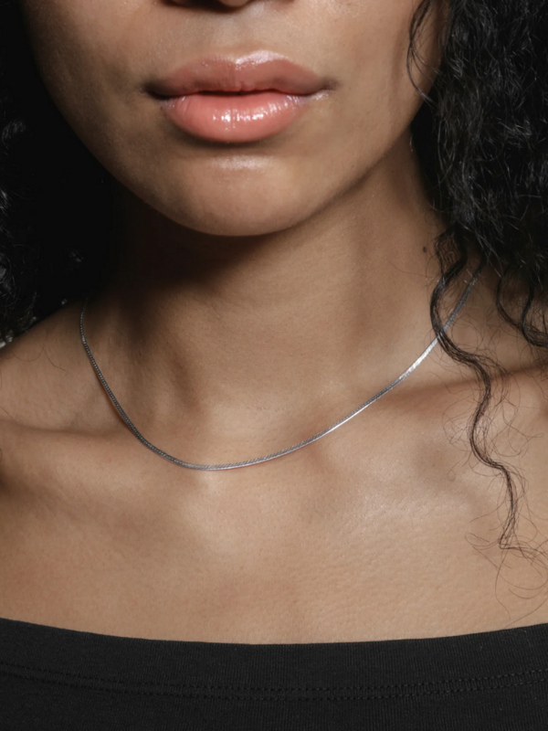 Wolf Circus Thin Herringbone Chain - Sterling Silver