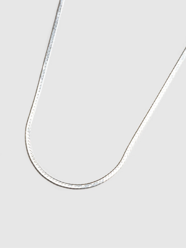 Wolf Circus Thin Herringbone Chain - Sterling Silver