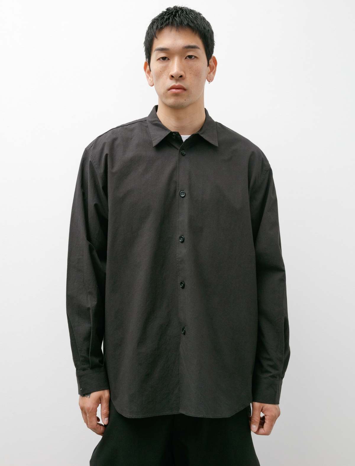 MAN-TLE Weather Cloth Shirt - Black | Garmentory