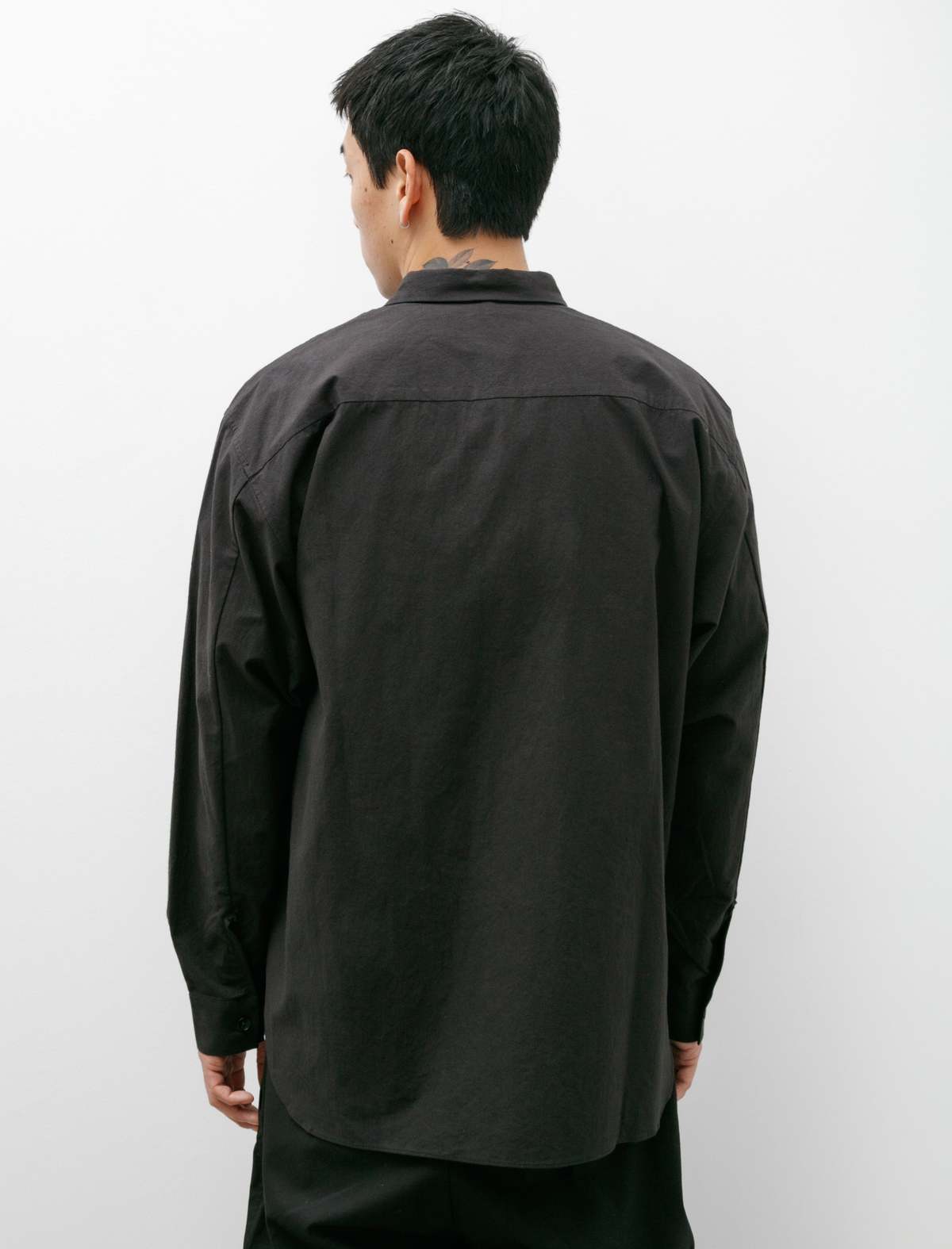 MAN-TLE Weather Cloth Shirt - Black | Garmentory