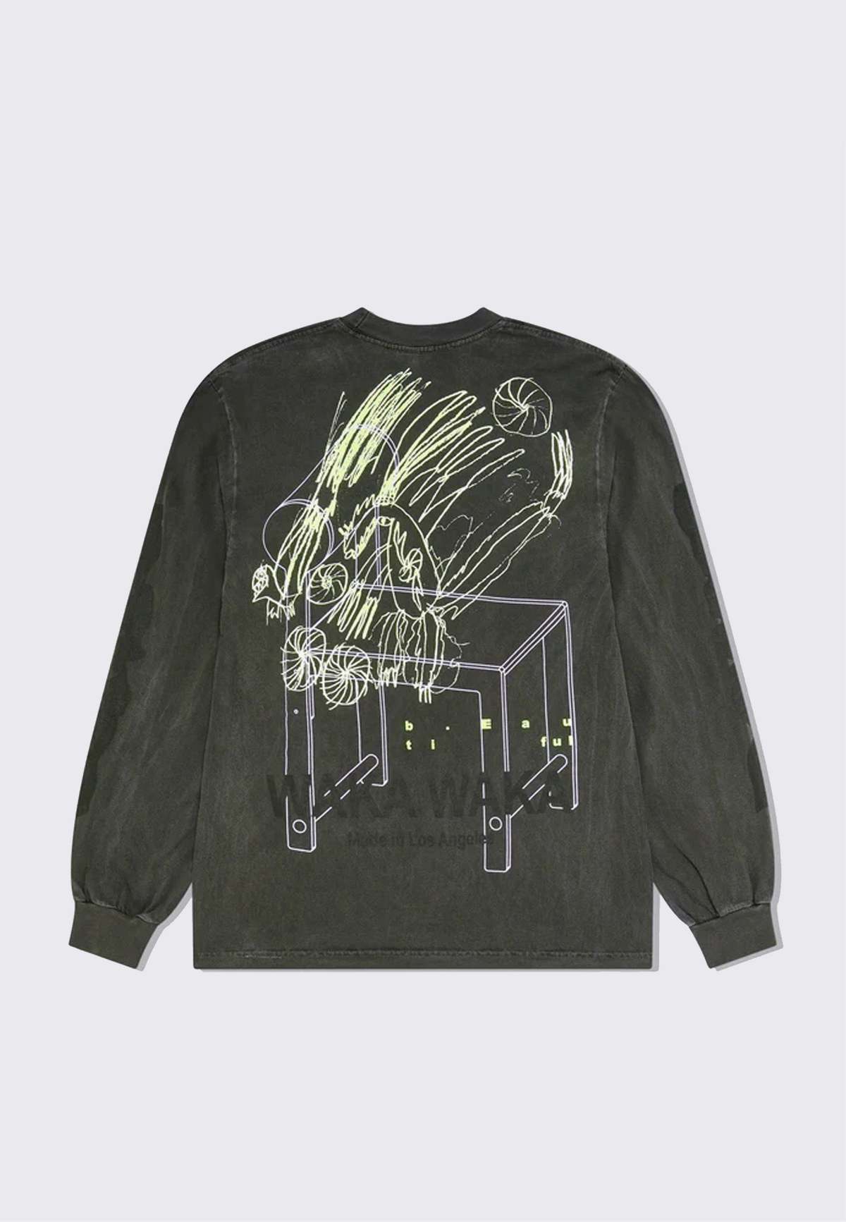 b.Eautiful x Waka Waka A Future LS Shirt - Vintage Black | Garmentory