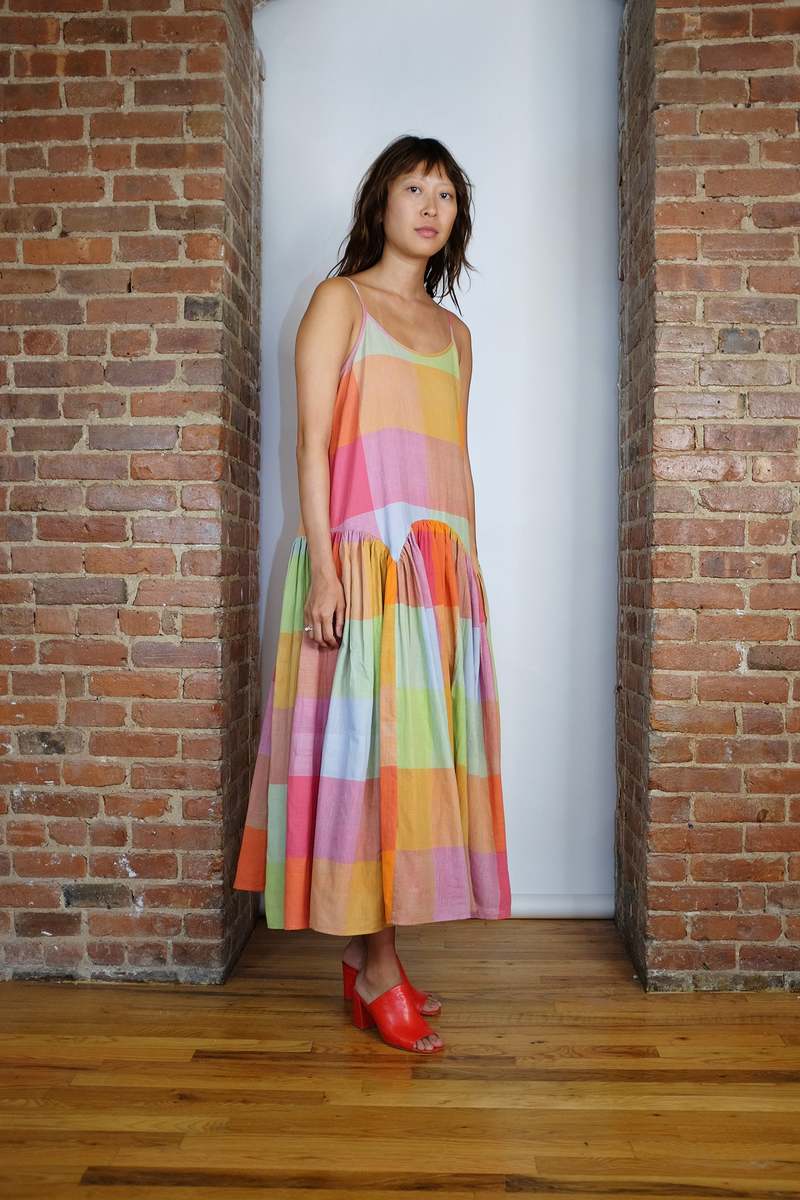 RUJUTA SHETH LEILA DRESS - JUPITER CHEX | Garmentory