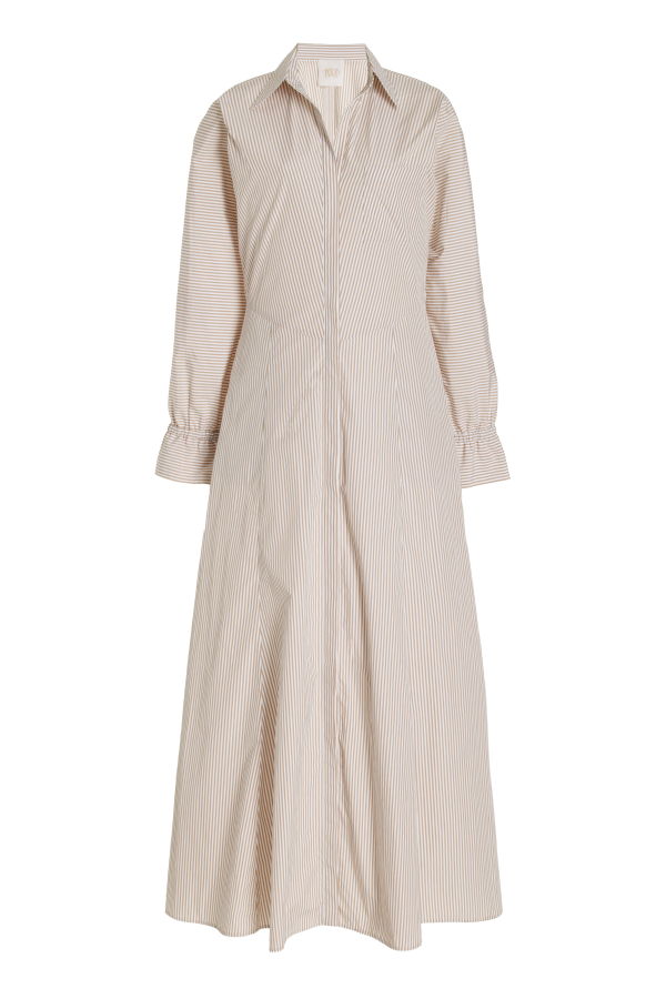 TWP Lazy Hazy Days of Summer Dress - Khaki/White