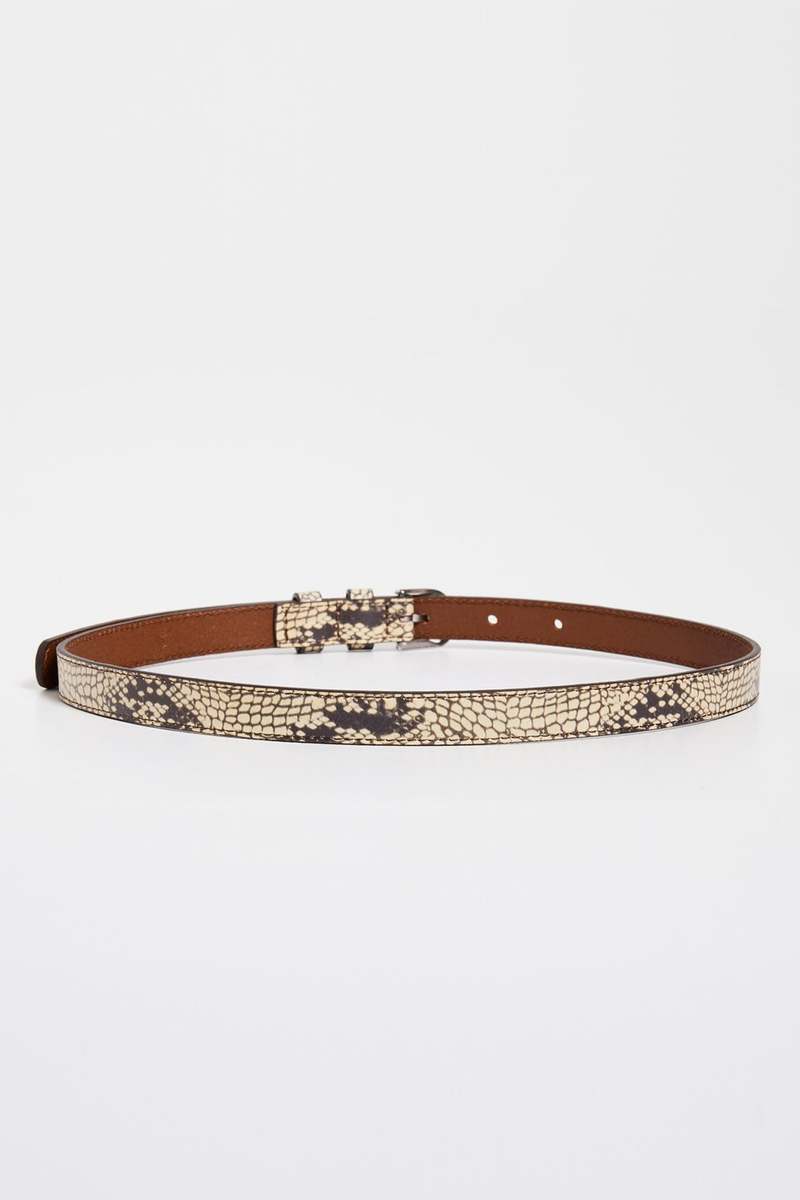 FRAME Denim Petit Twist Buckle Belt - Multi Butter Snake  display picture 1