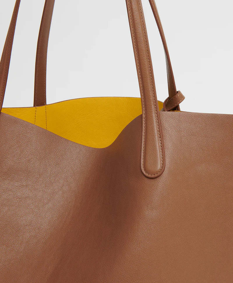 Mansur Gavriel Everyday Soft Tote - Desert/Limone