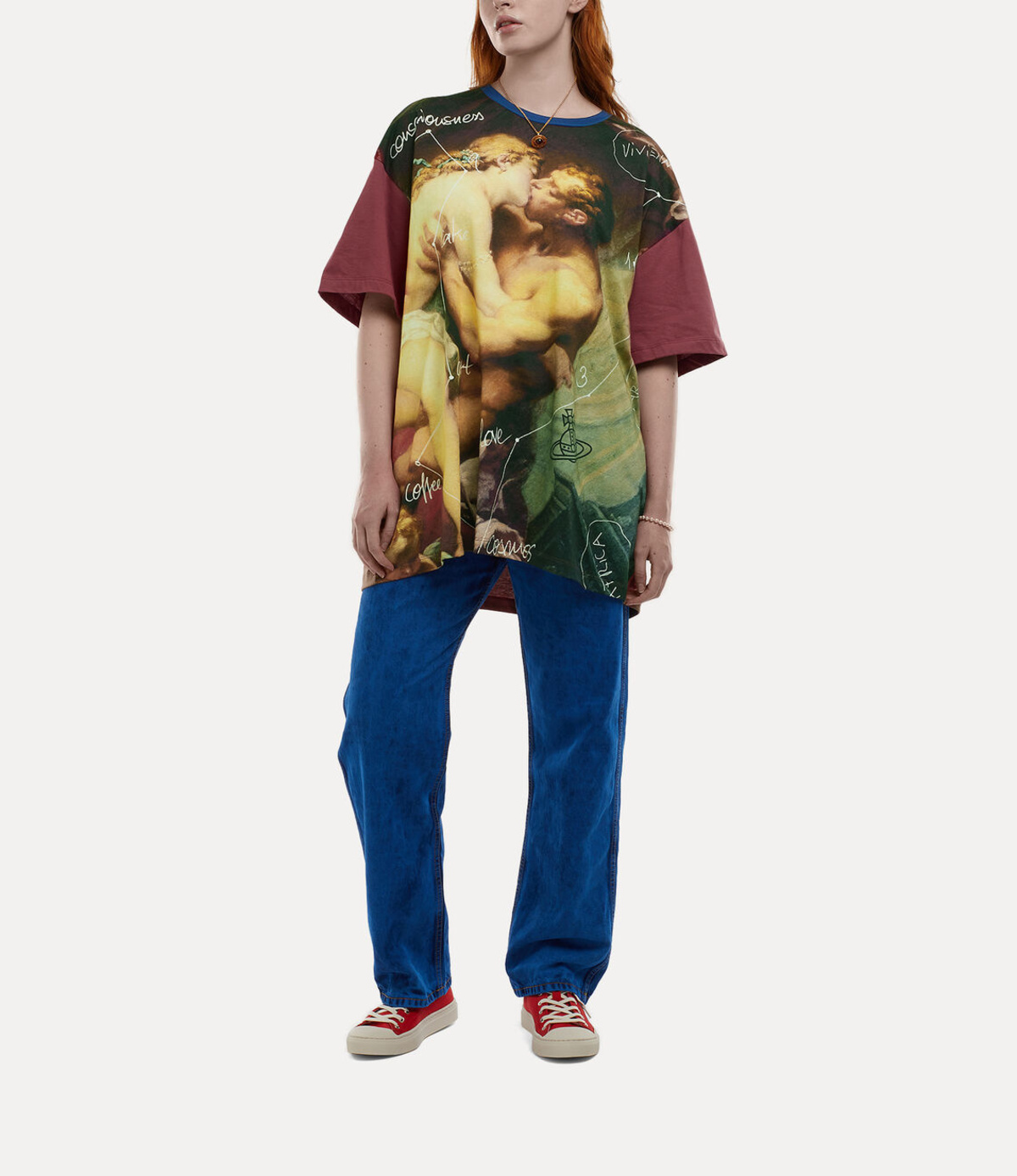 ◆Vivienne Westwood◆Kiss oversized ジャージー Tシャツ送料込 ◇Vivienne Westwood◇Kiss oversized ジャージー Tシャツ送料込