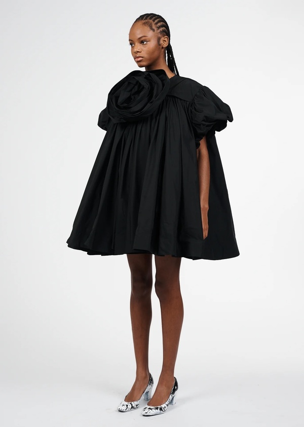 Vaquera Sierra Flower Dress - Black | Garmentory