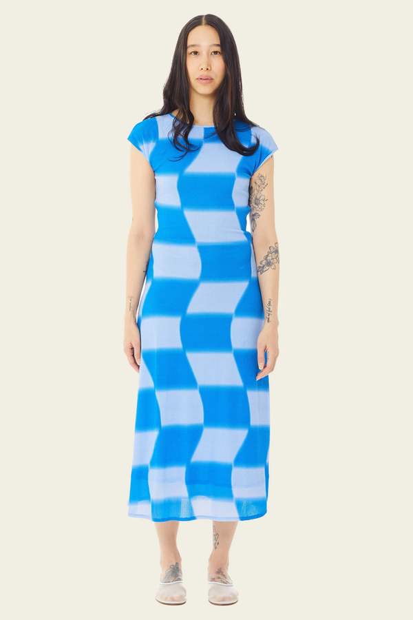 knee length dresses for ladies RHEA IN TEMPLE White Beyaz / 42 / Desensiz main image 0