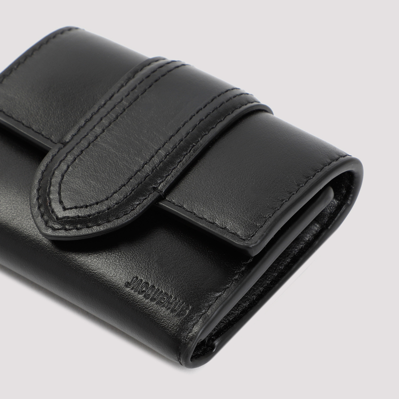 JACQUEMUS Le Compact Bambino ウォレット/財布 Jacquemus Le Compact Bambino Leather Wallet | Black | FARFETCH