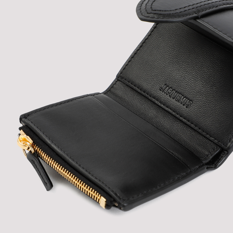 JACQUEMUS Le Compact Bambino ウォレット/財布 Jacquemus Le Compact Bambino Leather Wallet | Black | FARFETCH