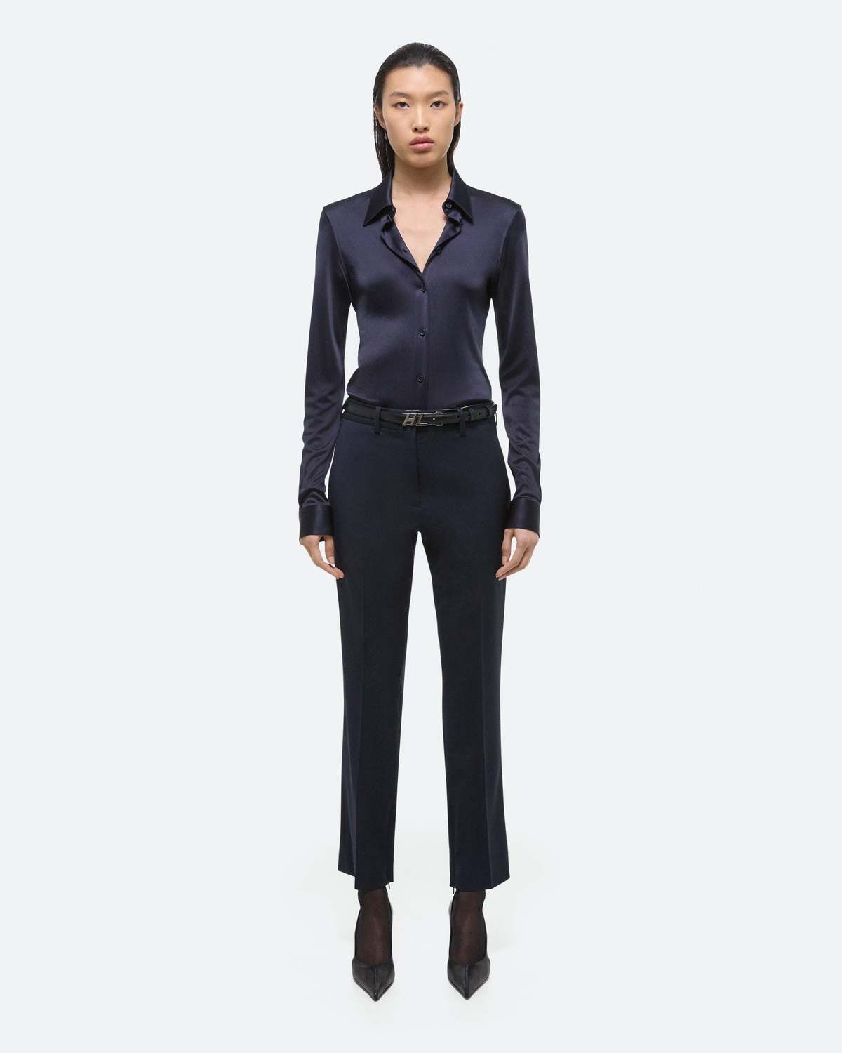 Helmut Lang Fluid Shirt - Navy | Garmentory