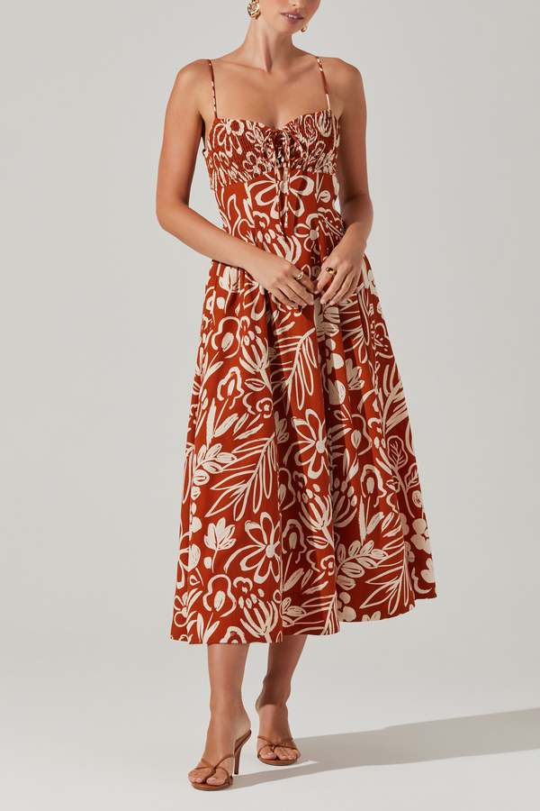 white christmas dresses Beth Floral Maxi Dress from Cotton & Rye L