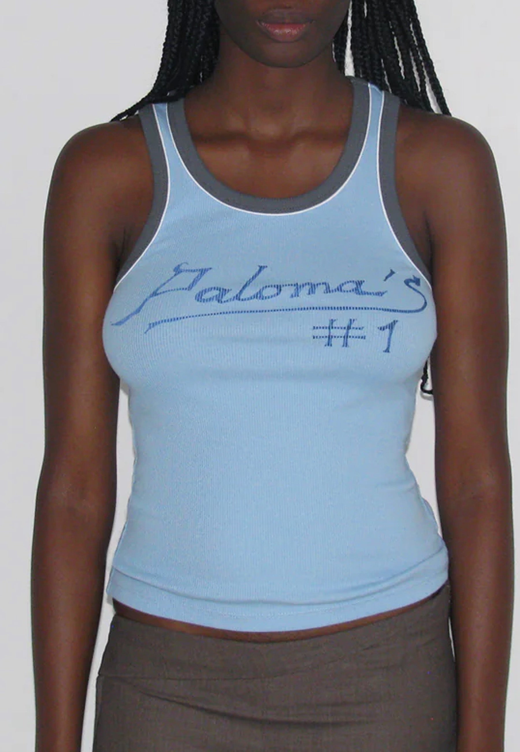 【即購入OK】 palomawool TICKETSタンクトップ Tickets Digital Print Top in Soft Pink – SVRN