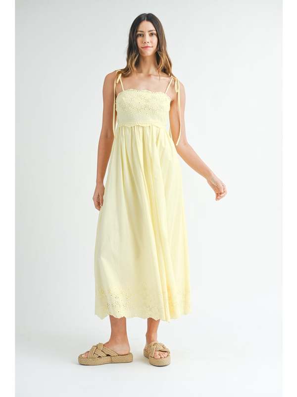 knee length dresses for ladies Sydney High Neck Scalloped Lace Midi Dress main image 1