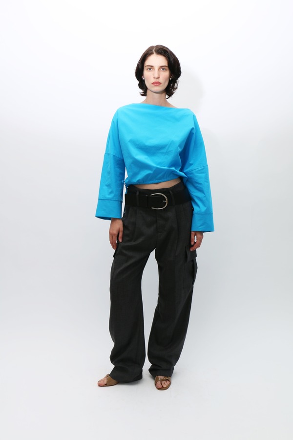 brooke callahan Cuff Top - Turquoise | Garmentory