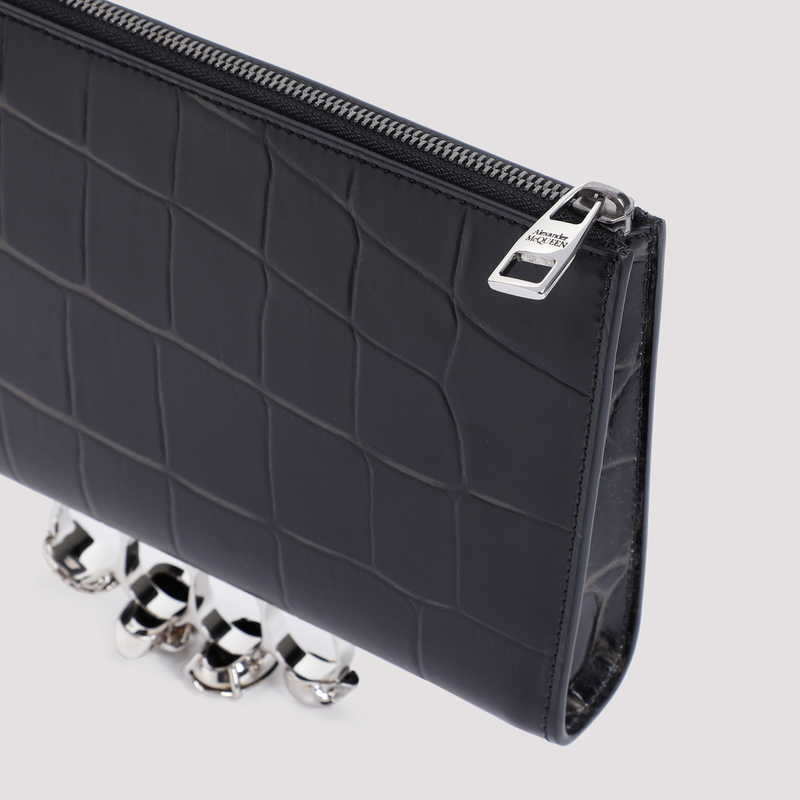 Alexander McQueen The Knuckle Zip Small Pouch | Garmentory Alexander McQueen The Knuckle Zip Small Pouch | Garmentory