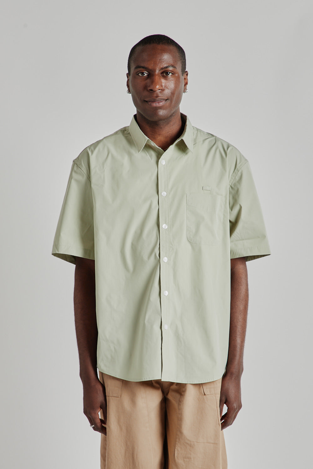 FRIZMWORKS OG Poplin Oversized Shirt - Light Green | Garmentory