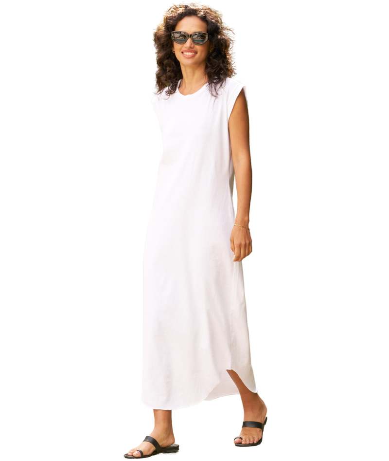Frank & Eileen Cory Vintage Muscle Tee Dress - White