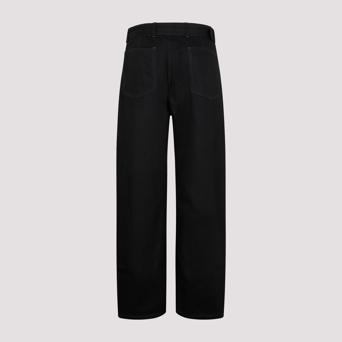 Lemaire Twisted Belted Pants - Black | Garmentory