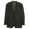 Giorgio Zanella (Italy) Tasmanian Virgin Wool Windowpane Houndstooth Cutaway Jacket Olive : XL - Thumbnail 1