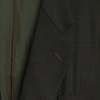 Giorgio Zanella (Italy) Tasmanian Virgin Wool Windowpane Houndstooth Cutaway Jacket Olive : XL - Thumbnail 5
