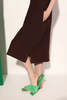 L.F.Markey Basic Linen Shift Dress - Chocolate - Thumbnail 3