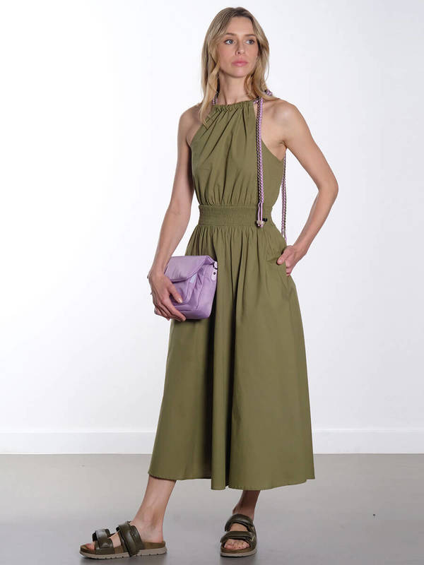 fergie green dress Fergie Silk Dress – Paul Ropp main image 1