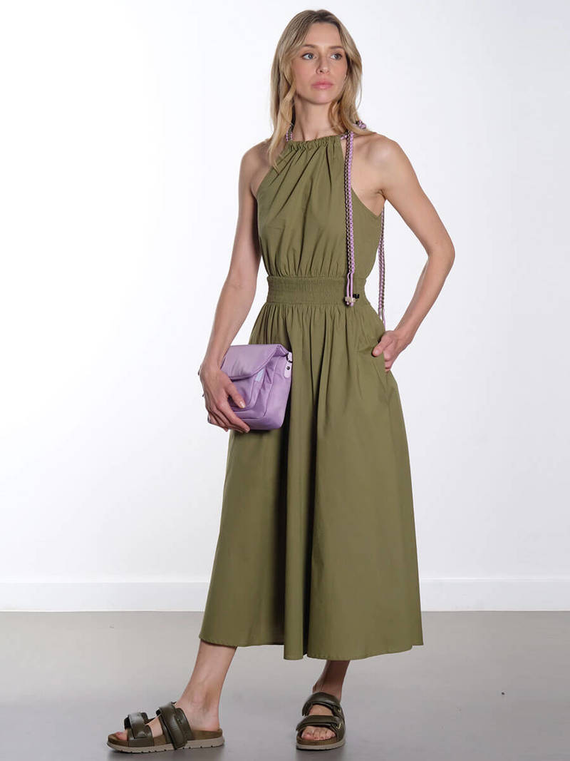 fergie green dress Essentiel Antwerp - Khaki sarah ferguson outfits