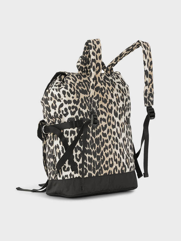 Ganni Leopard Tech Backpack - Print | Garmentory